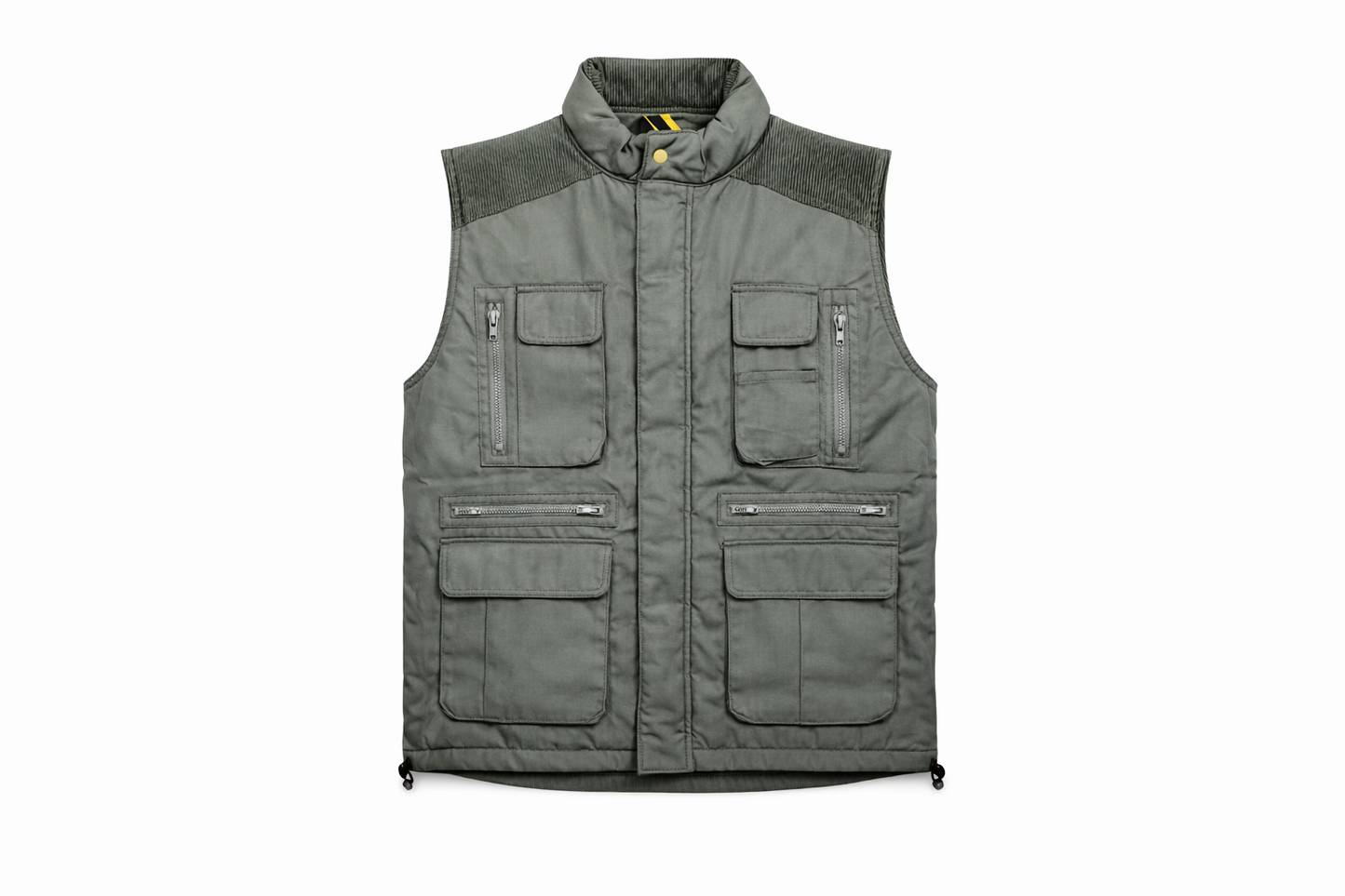 Green Bodywarmer | Quilted Multi Pocket Workwear Bodywarmer for Men